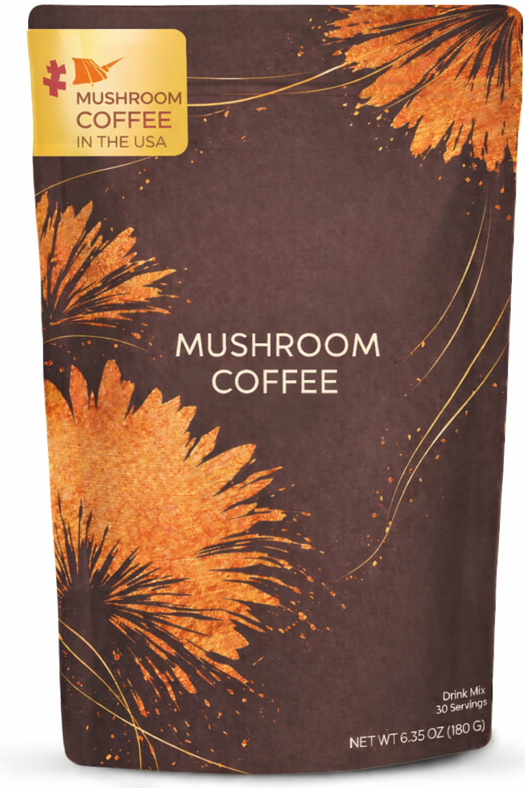 Mushroom Coffee Organic with 6 Adaptogenic Mushrooms,Lion’s Mane, Turkey Tail, Cordyceps, Reishi & MCT Oil and Supports Focus, Digestion, Immunity & Energy, 30 Servings Instant Coffee for Better Energy, Focus Digestion Immunity 30 Servings